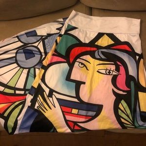 Picasso Silky MAXI skirt